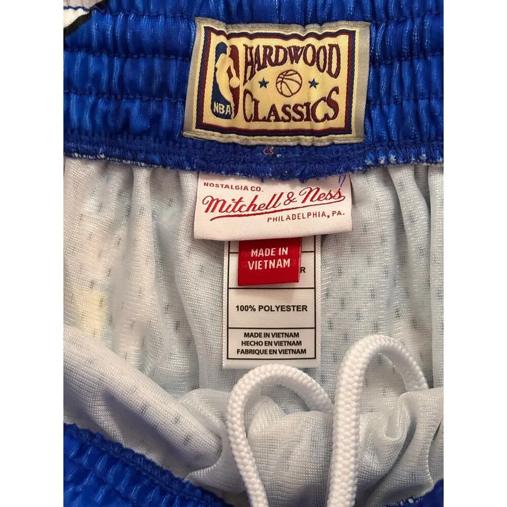Denver Nuggets Mitchell & Ness NBA Swingman Blue Shorts Mens L NWOT